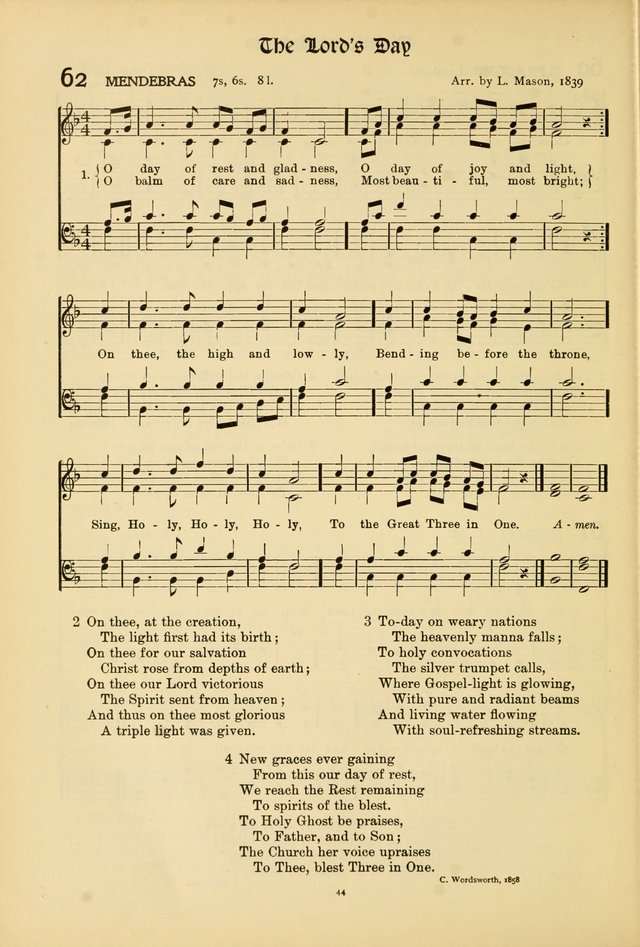 Hymns of Worship and Service (15th ed.) page 44