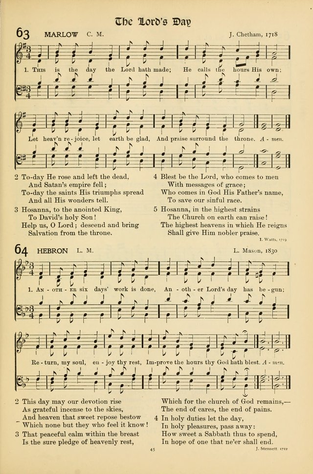 Hymns of Worship and Service (15th ed.) page 45