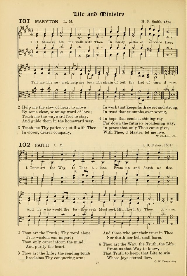 Hymns of Worship and Service (15th ed.) page 74