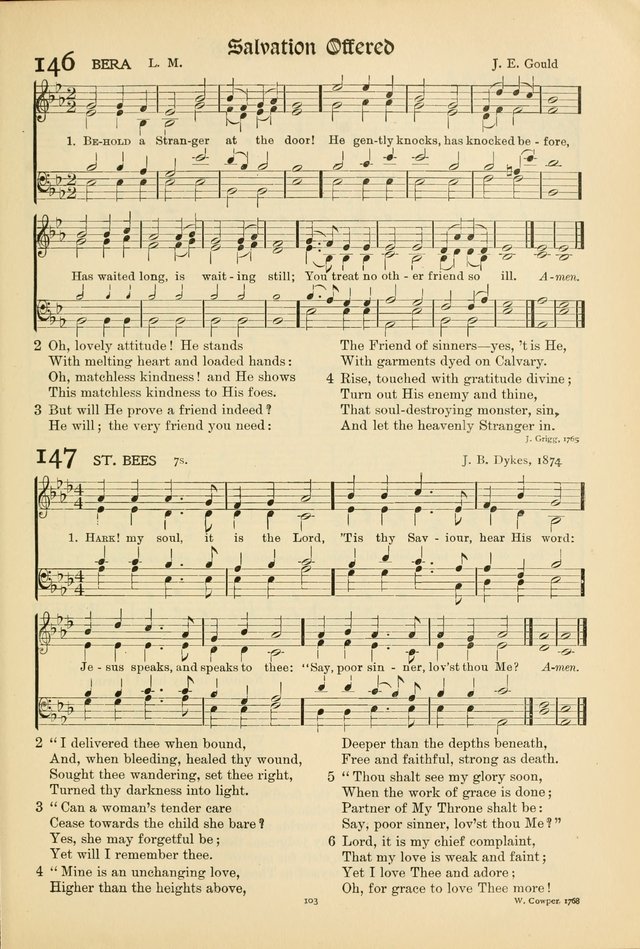 Hymns of Worship and Service. (Chapel ed.) page 103