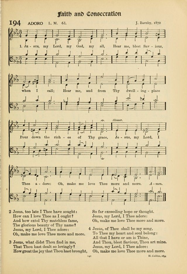 Hymns of Worship and Service. (Chapel ed.) page 141