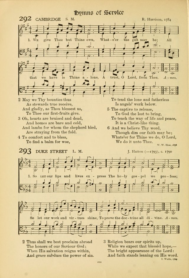 Hymns of Worship and Service. (Chapel ed.) page 212