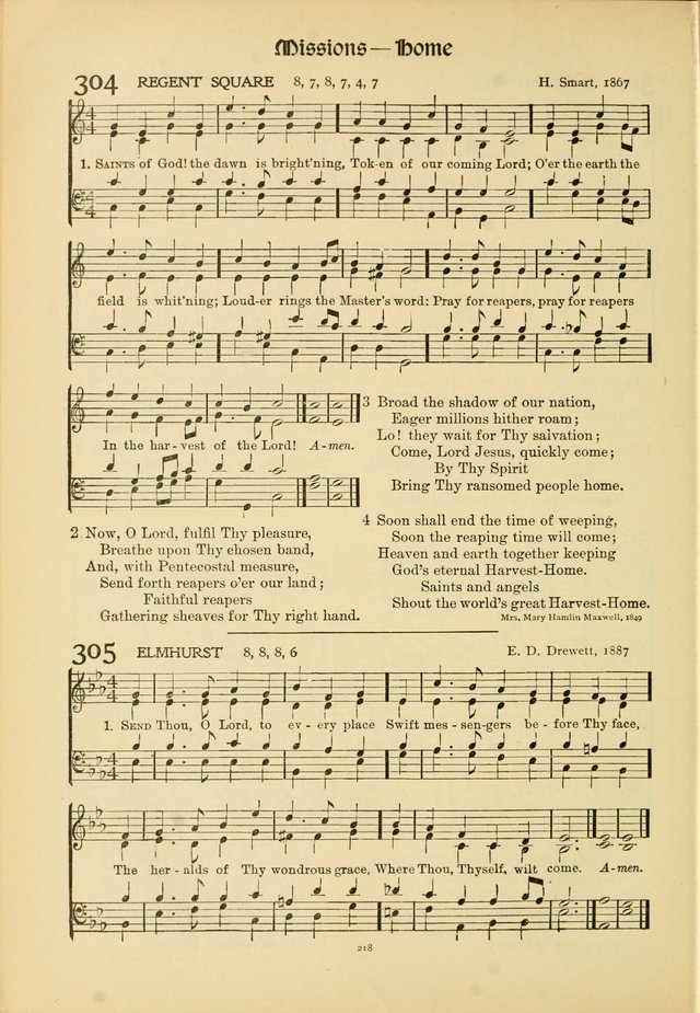 Hymns of Worship and Service. (Chapel ed.) page 218