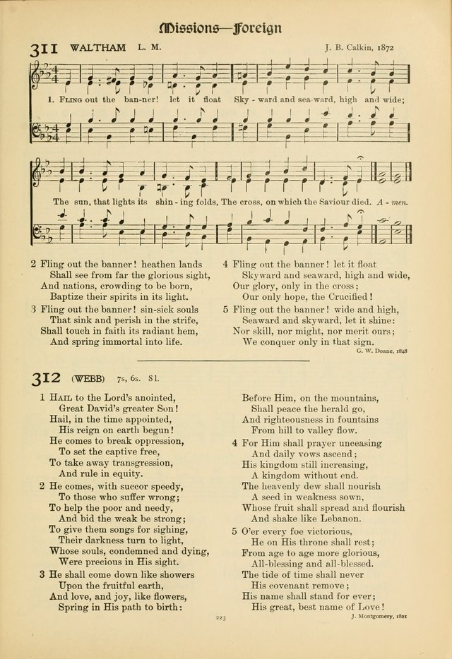 Hymns of Worship and Service. (Chapel ed.) page 223