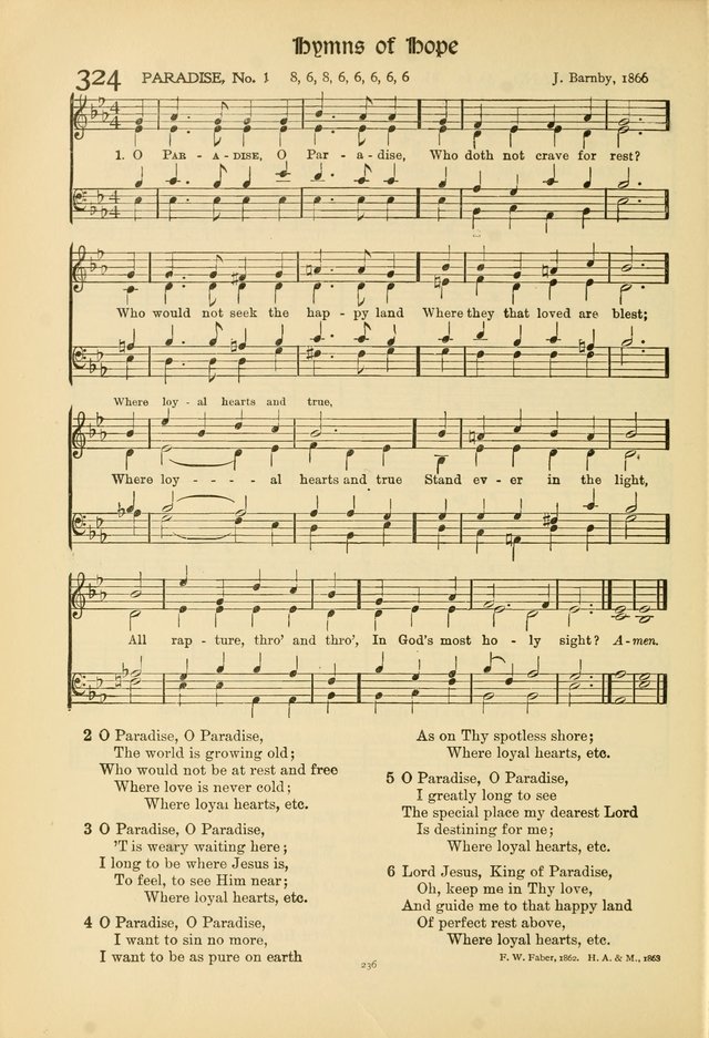 Hymns of Worship and Service. (Chapel ed.) page 236