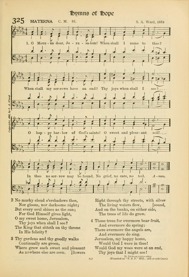 Hymns of Worship and Service. (Chapel ed.) page 237