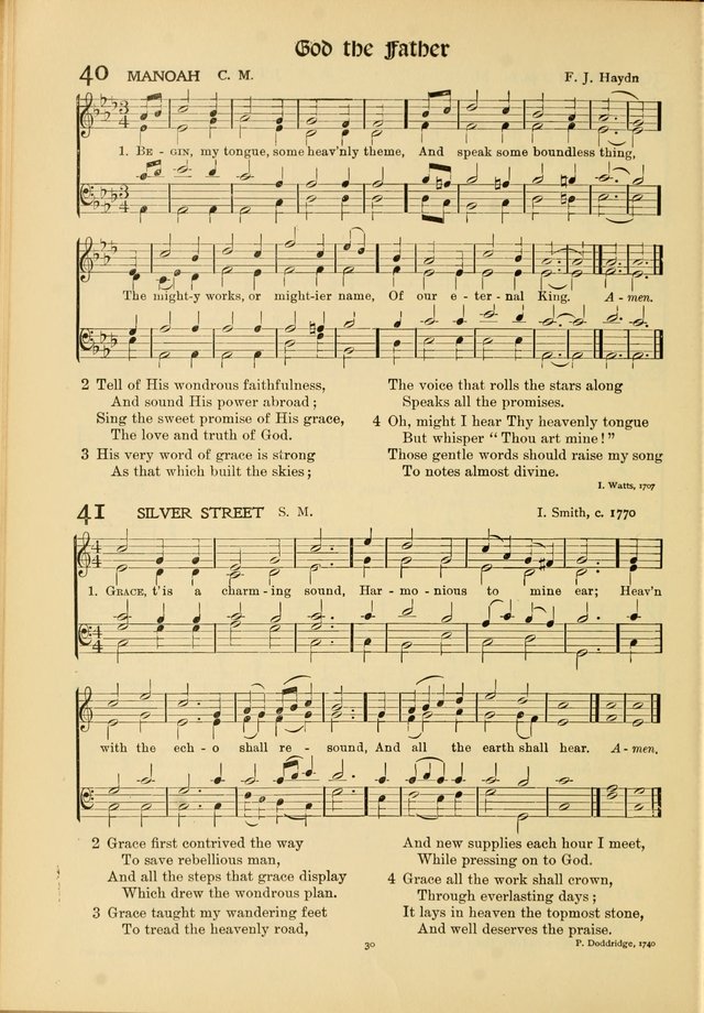Hymns of Worship and Service. (Chapel ed.) page 30