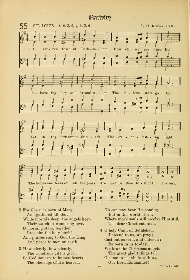 Hymns of Worship and Service. (Chapel ed.) page 40