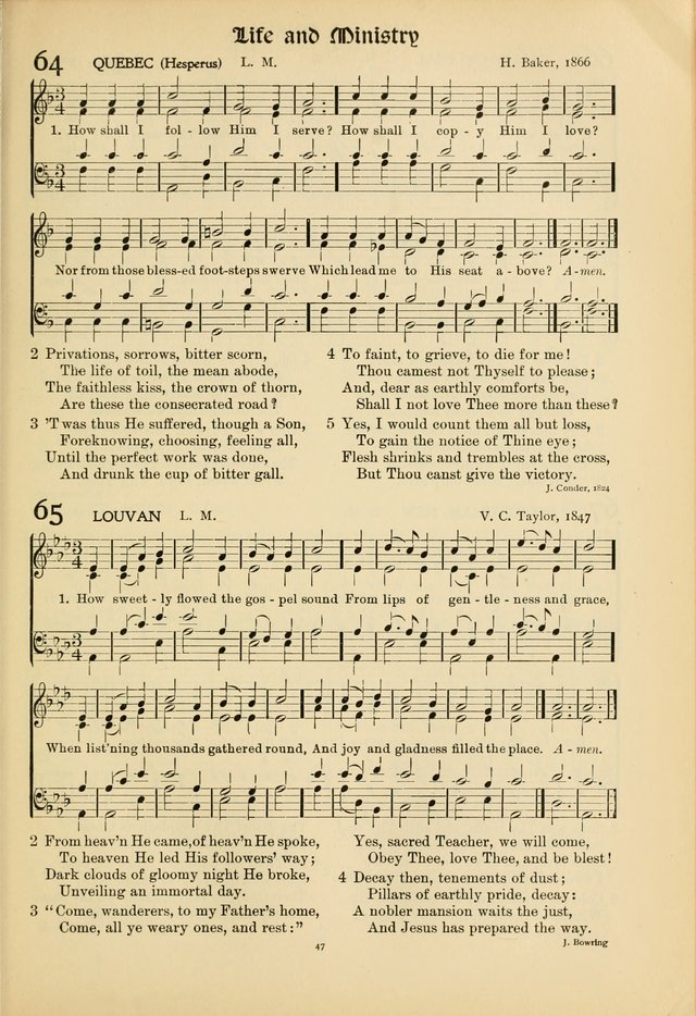 Hymns of Worship and Service. (Chapel ed.) page 47