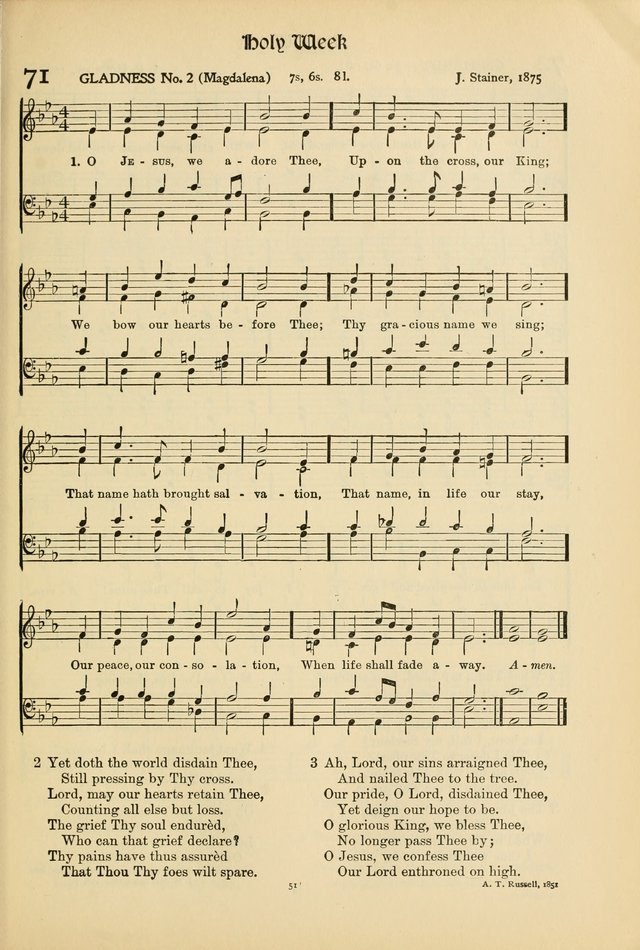 Hymns of Worship and Service. (Chapel ed.) page 51