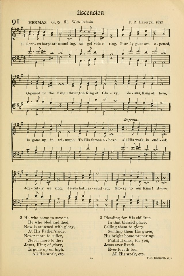Hymns of Worship and Service. (Chapel ed.) page 67
