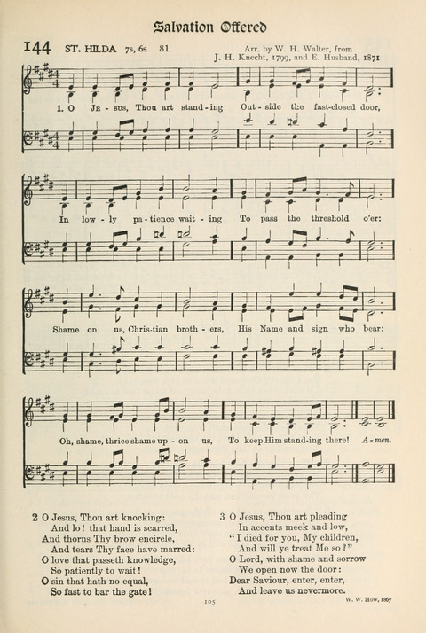 Hymns of Worship and Service: College Edition page 105