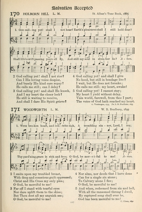 Hymns of Worship and Service: College Edition page 127