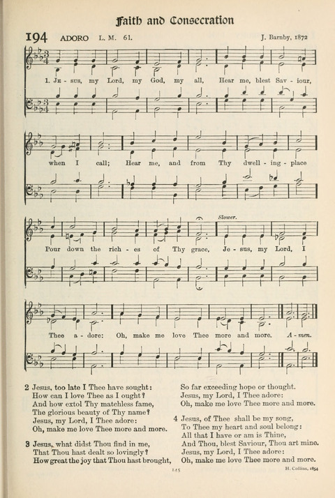 Hymns of Worship and Service: College Edition page 145