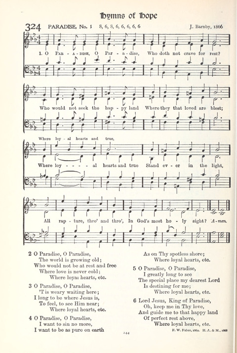 Hymns of Worship and Service: College Edition page 244