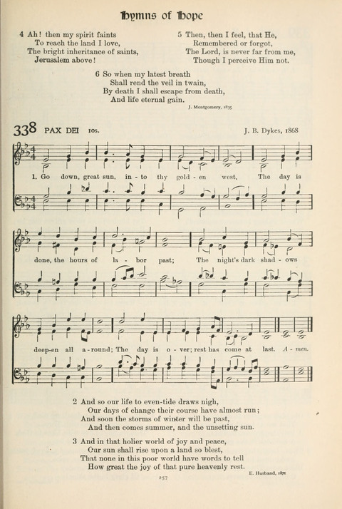 Hymns of Worship and Service: College Edition page 257