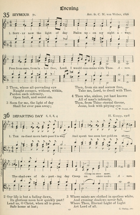 Hymns of Worship and Service: College Edition page 27