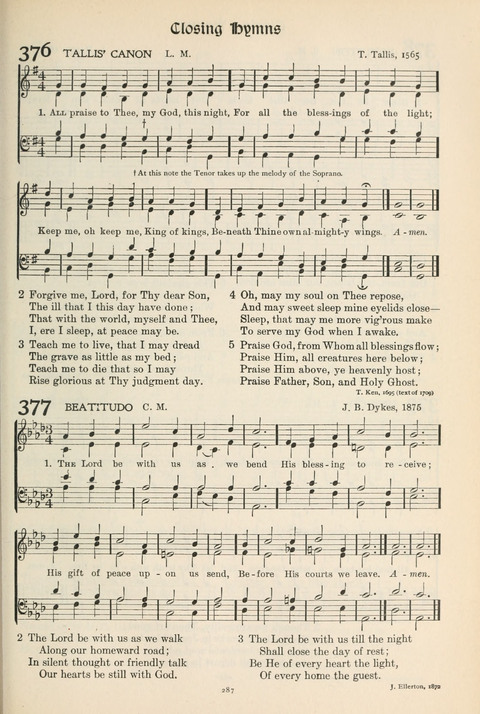 Hymns of Worship and Service: College Edition page 287