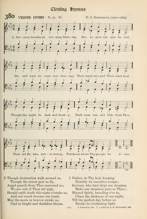 Hymns of Worship and Service: College Edition page 289