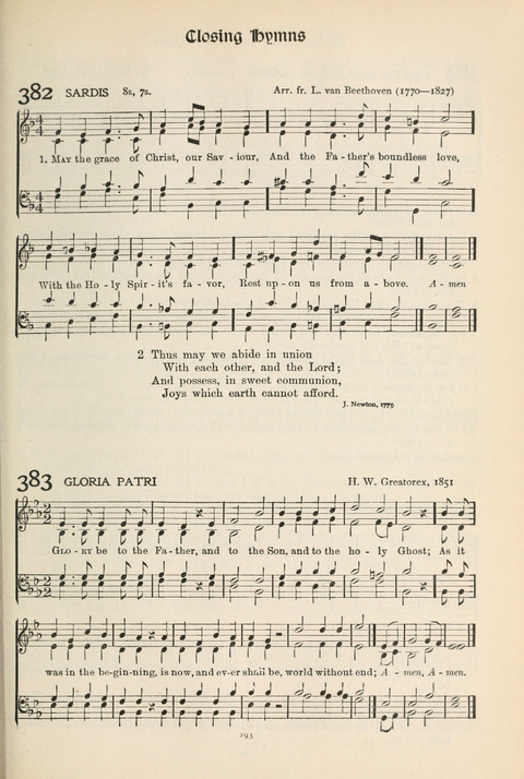 Hymns of Worship and Service: College Edition page 293
