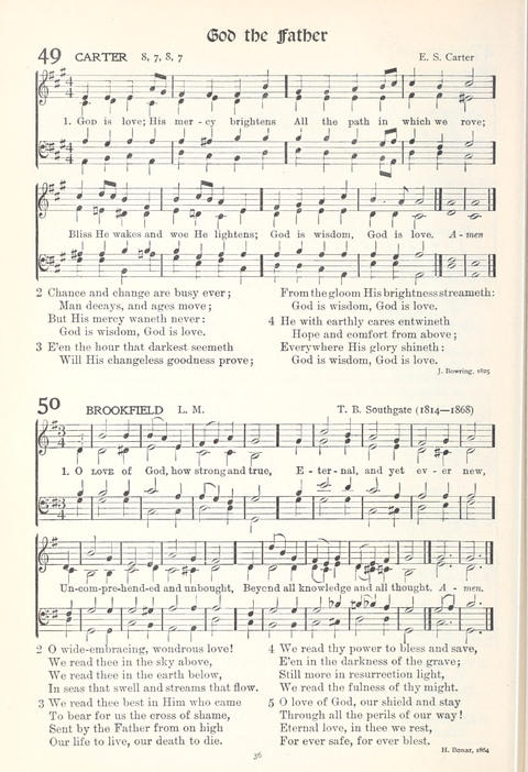 Hymns of Worship and Service: College Edition page 36