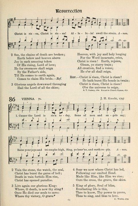 Hymns of Worship and Service: College Edition page 65