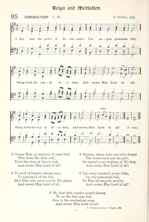 Hymns of Worship and Service: College Edition page 72