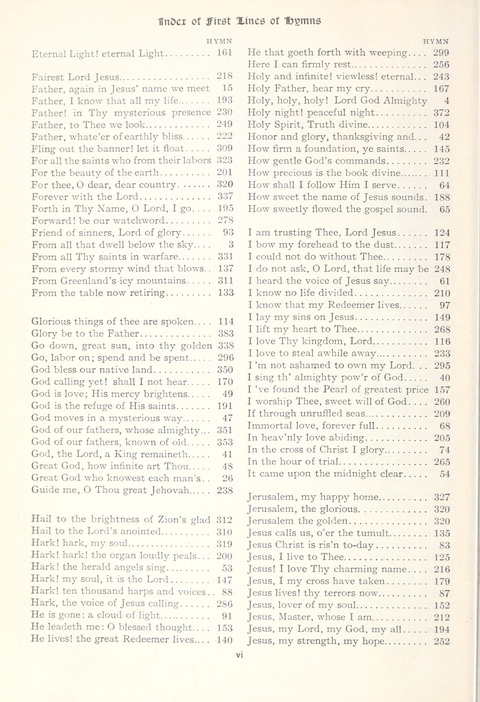 Hymns of Worship and Service: College Edition page ix