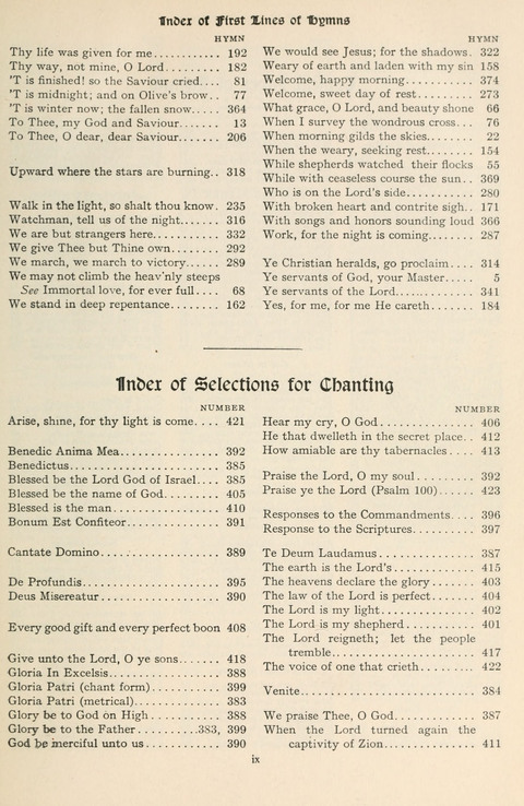 Hymns of Worship and Service: College Edition page xii