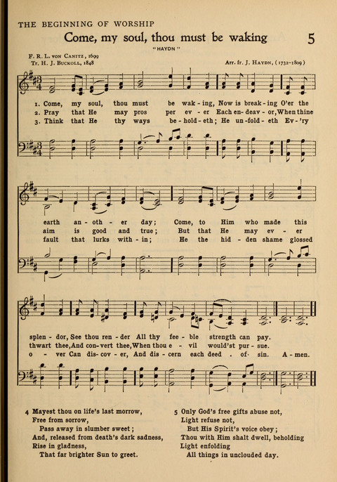 Hymns of Worship and Service: for the Sunday School page 5