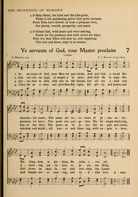 Hymns of Worship and Service: for the Sunday School page 7