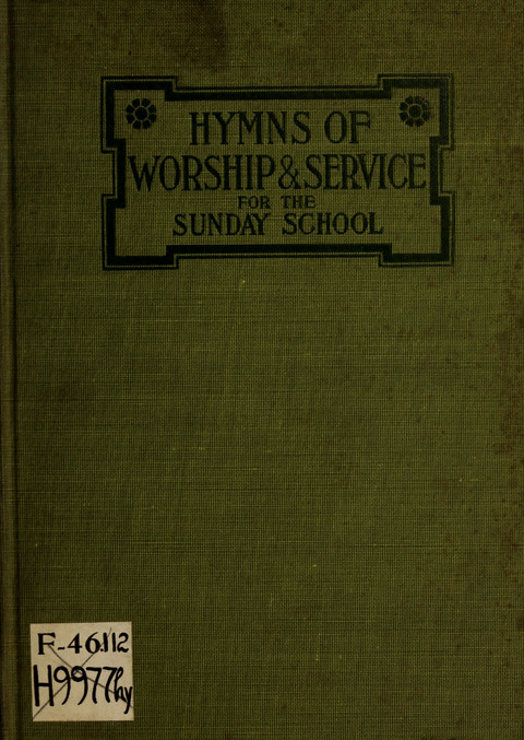 Hymns of Worship and Service: for the Sunday School page cover