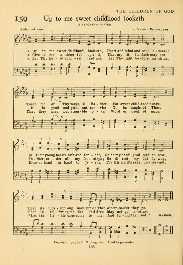 Hymns of Worship and Service: for the Sunday School page 159