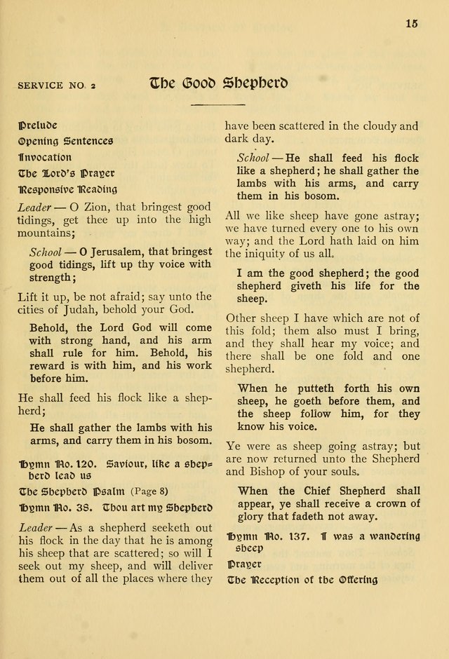Hymns of Worship and Service: for the Sunday School page 334