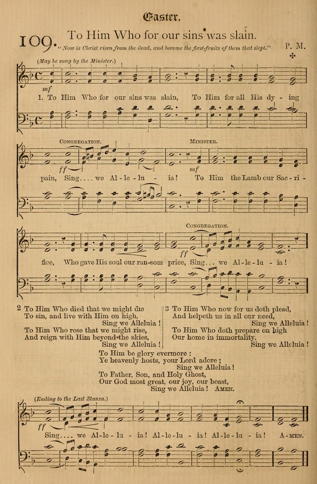 The Hymnal: with tunes old and new page 107
