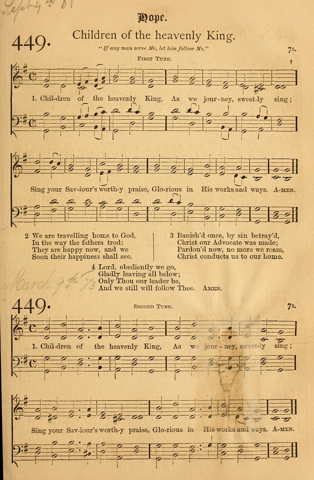 The Hymnal: with tunes old and new page 374