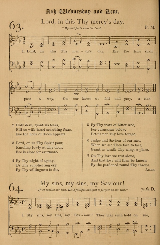 The Hymnal: with tunes old and new page 65