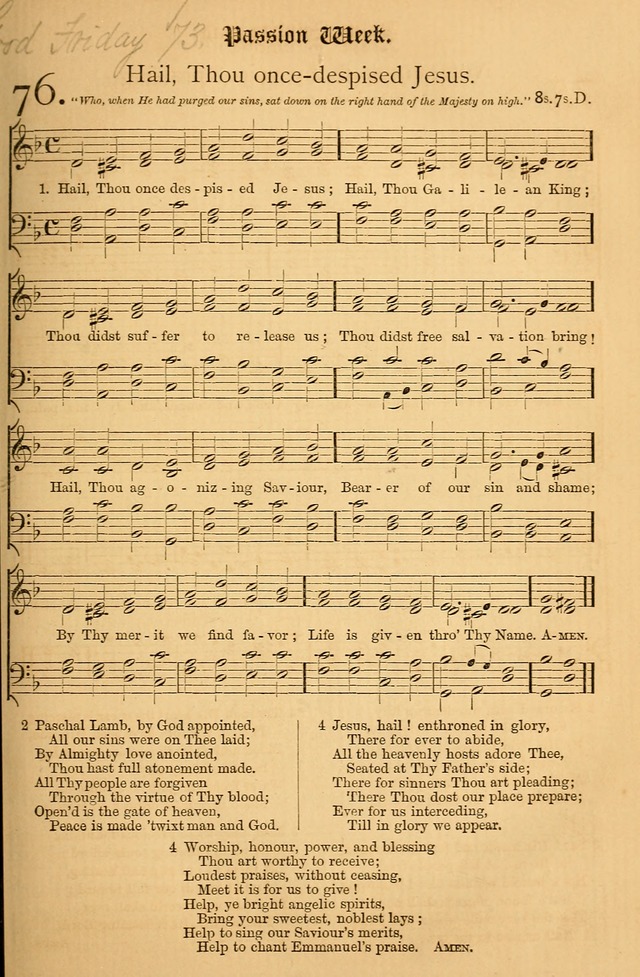 The Hymnal: with tunes old and new page 78