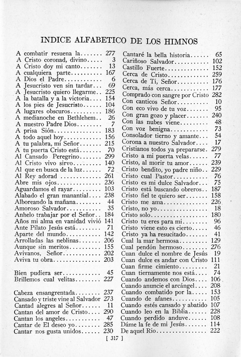 Himnos de la Vida Cristiana page 313