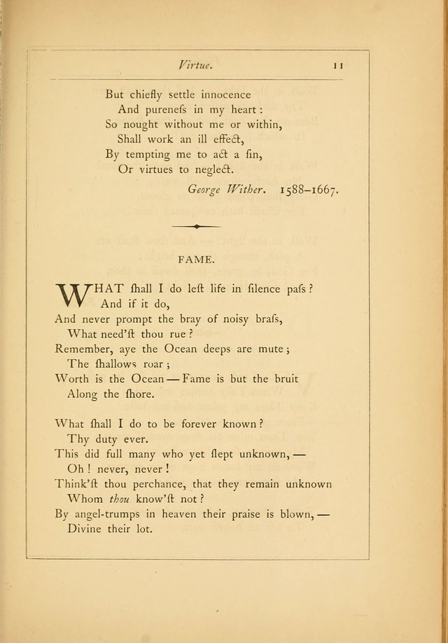 Hymns of the Ages: being selections from Wither, Cranshaw, Southwell, Habington, and other sources (2nd series) page 11