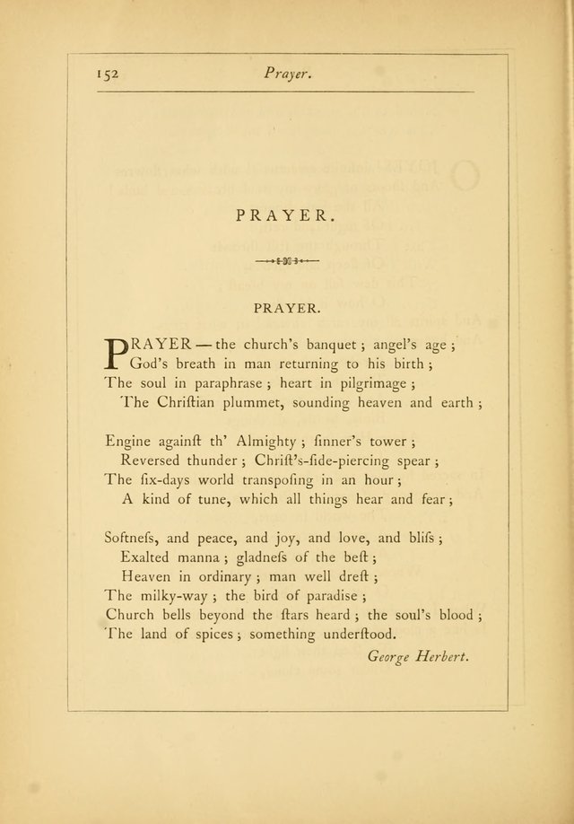 Prayer, the church's banquet