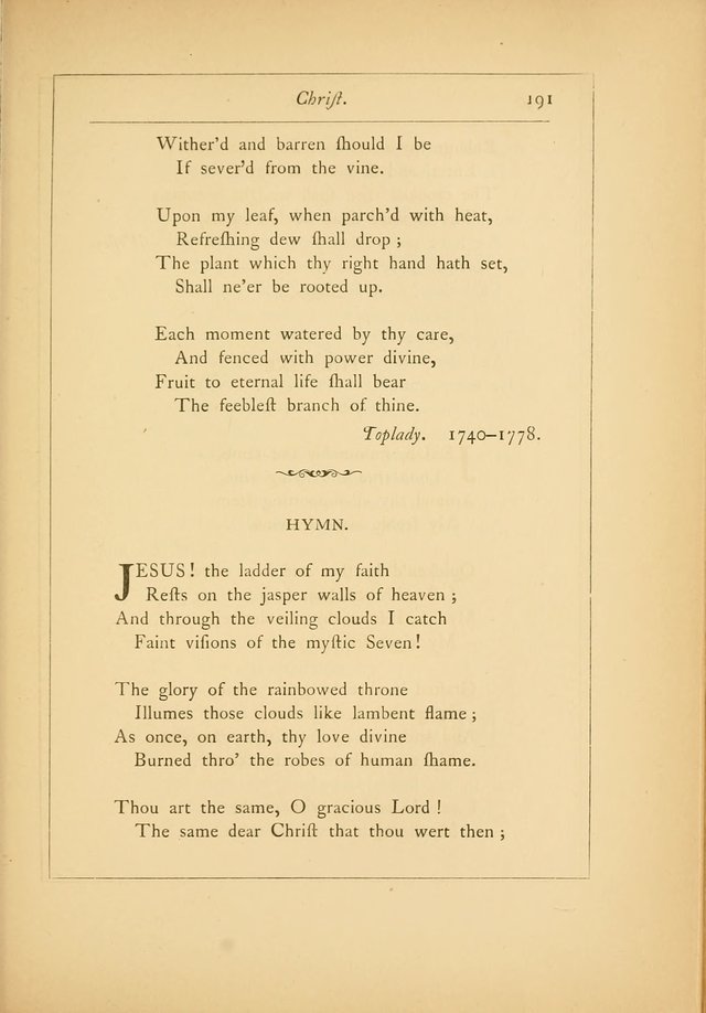 Hymns of the Ages: being selections from Wither, Cranshaw, Southwell, Habington, and other sources (2nd series) page 191