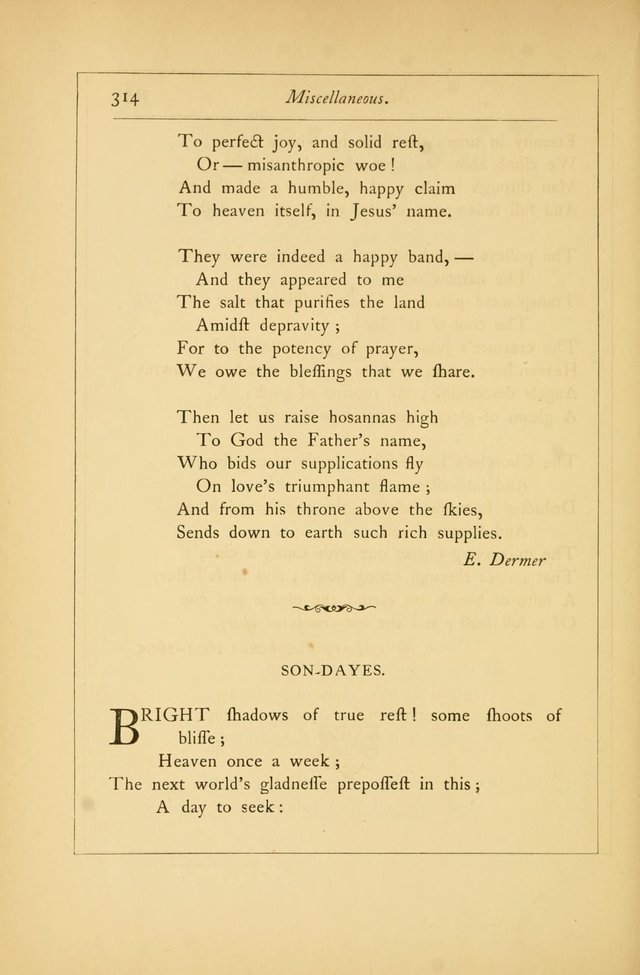 Hymns of the Ages: being selections from Wither, Cranshaw, Southwell, Habington, and other sources (2nd series) page 314