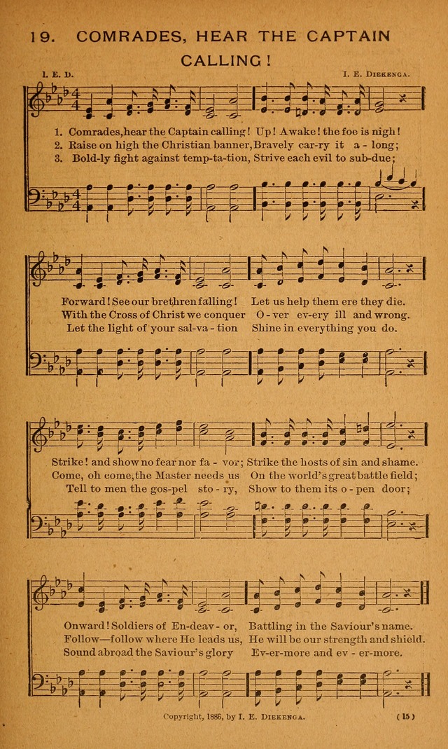 Y.P.S.C.E. Hymns of Christian Endeavor page 15
