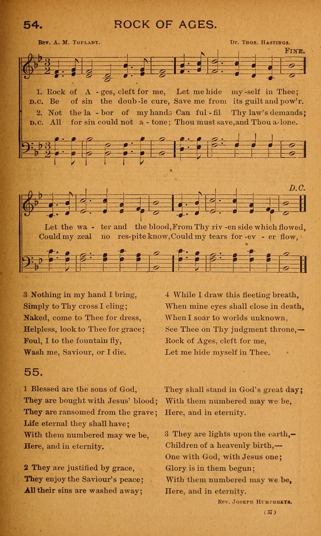 Y.P.S.C.E. Hymns of Christian Endeavor page 37