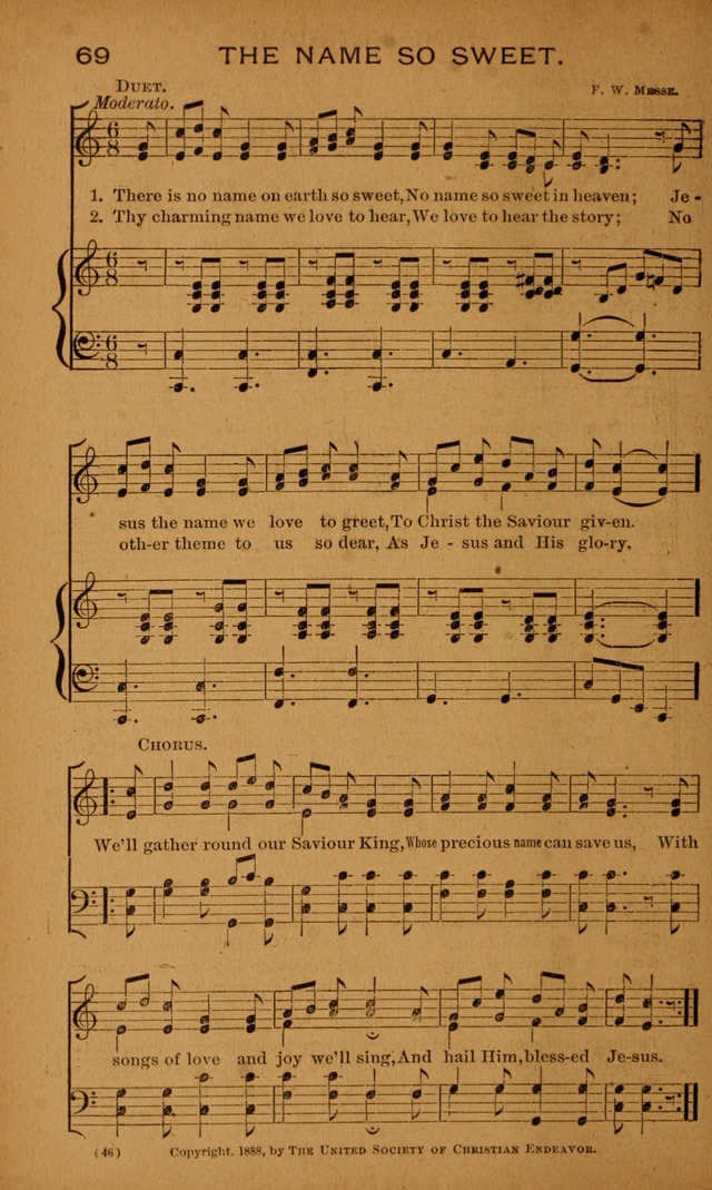 Y.P.S.C.E. Hymns of Christian Endeavor page 46