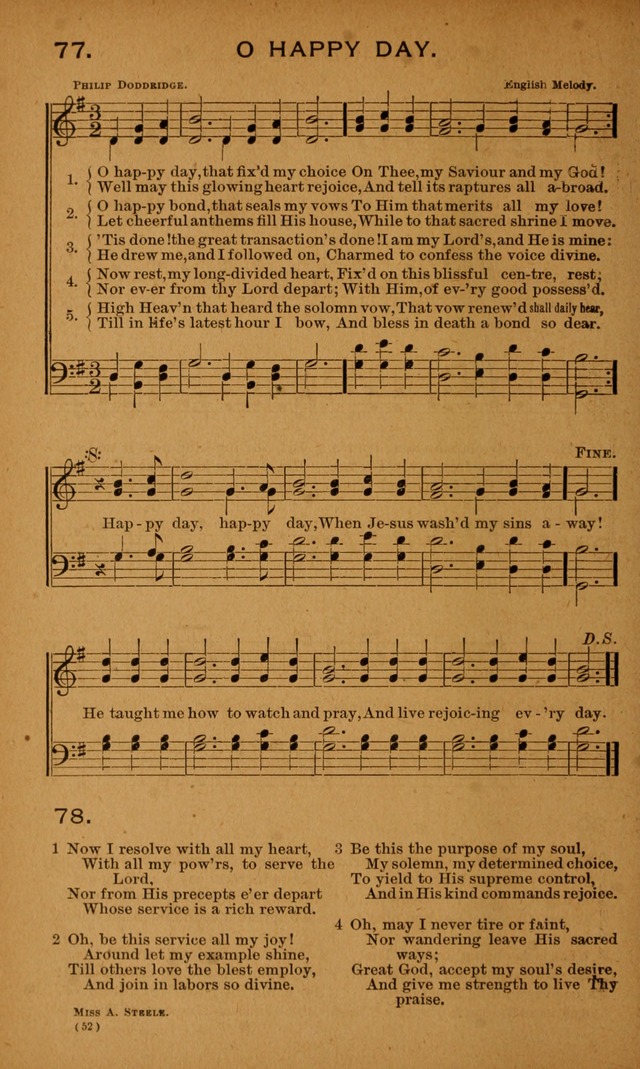 Y.P.S.C.E. Hymns of Christian Endeavor page 52
