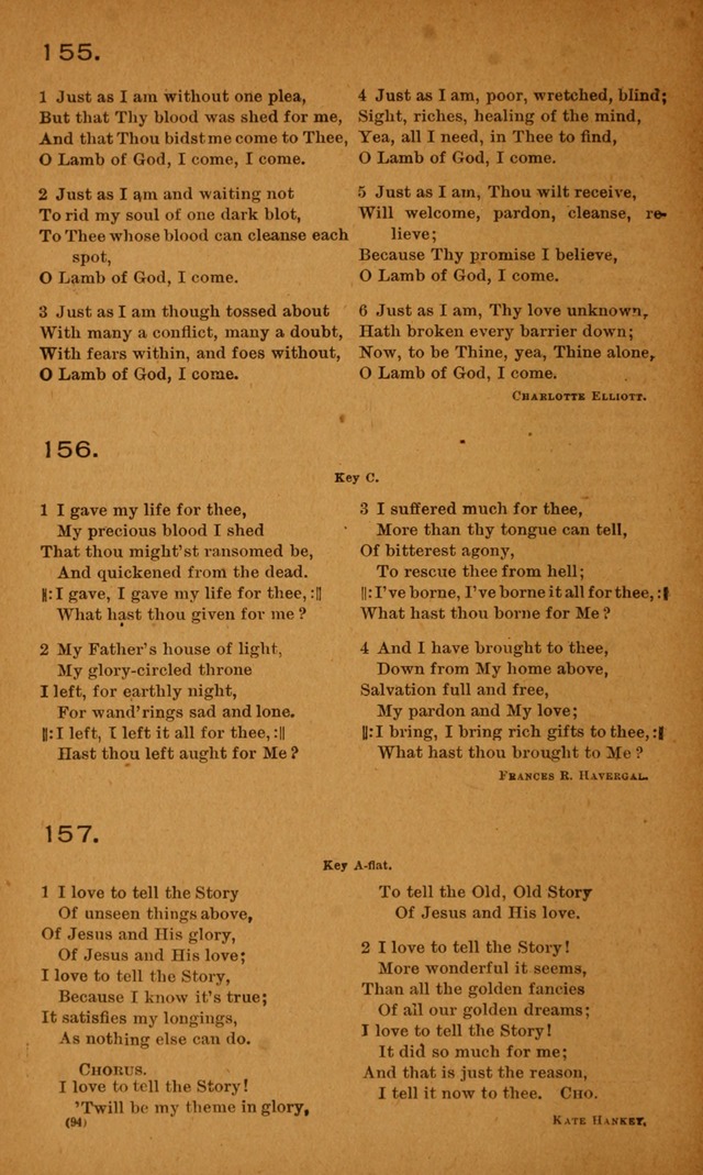 Y.P.S.C.E. Hymns of Christian Endeavor page 94