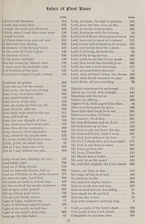 Hymns of the Christian Life page xiv