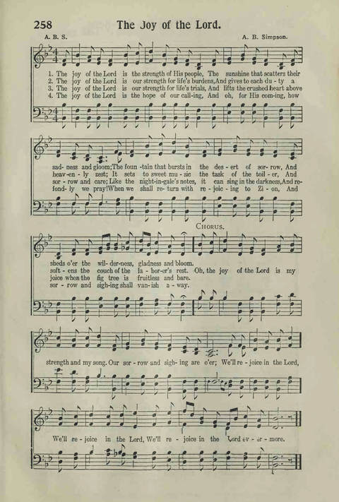 Hymns of the Christian Life 258. The joy of the Lord is the 